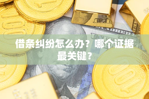 武汉借条纠纷怎么办?哪个证据最关键? 武汉借条纠纷怎么办?哪个证据最关键?