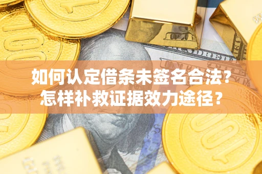 武汉如何认定借条未签名合法?怎样补救证据效力途径? 武汉如何认定借条未签名合法?怎样补救证据效力途径?